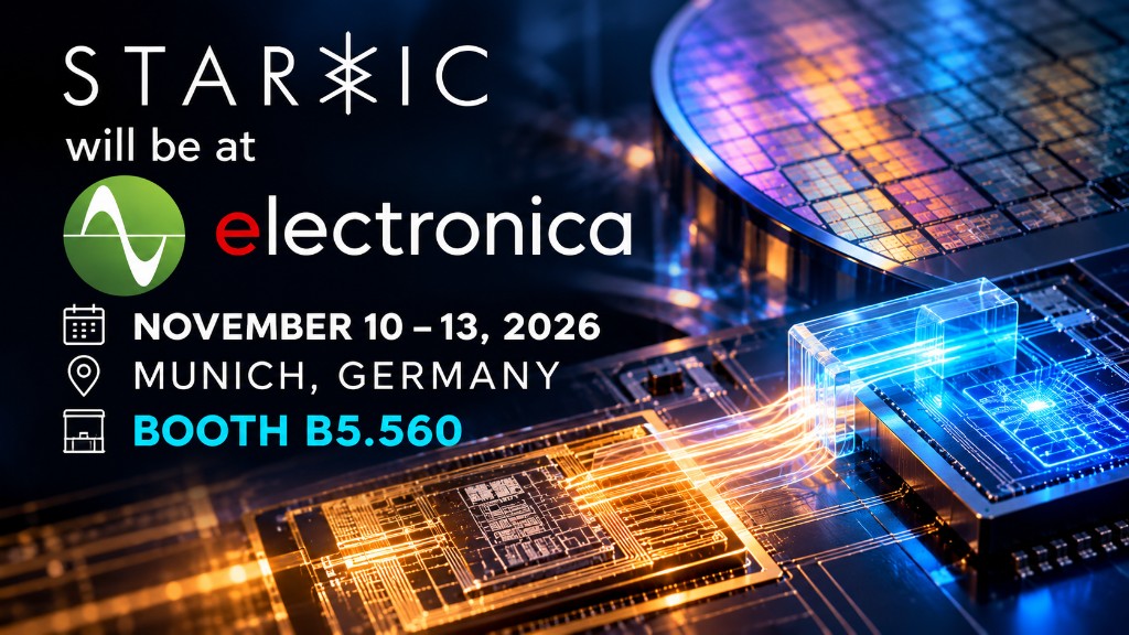 Meet StarIC at electronica 2026 in Munich